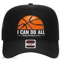 Philippians 4 13 I Can Do All Things Christian Basketball Hat thumb 0