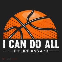 Philippians 4 13 I Can Do All Things Christian Basketball Hat thumb 2