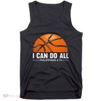 Philippians 4 13 I Can Do All Things Christian Basketball Tank Top thumb 0