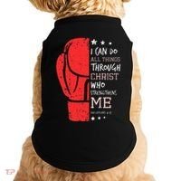 Philippians 4 13 I Can Do All Things Christian Boxing Doggie Tank thumb 0