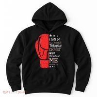 Philippians 4 13 I Can Do All Things Christian Boxing Hoodie thumb 0