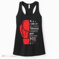 Philippians 4 13 I Can Do All Things Christian Boxing Women's Tank Top thumb 0