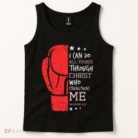 Philippians 4 13 I Can Do All Things Christian Boxing Tank Top thumb 2