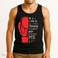 Philippians 4 13 I Can Do All Things Christian Boxing Tank Top thumb 3