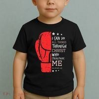 Philippians 4 13 I Can Do All Things Christian Boxing Toddler T-Shirt thumb 2
