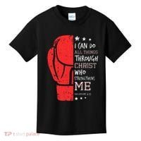 Philippians 4 13 I Can Do All Things Christian Boxing Kids T-Shirt thumb 0
