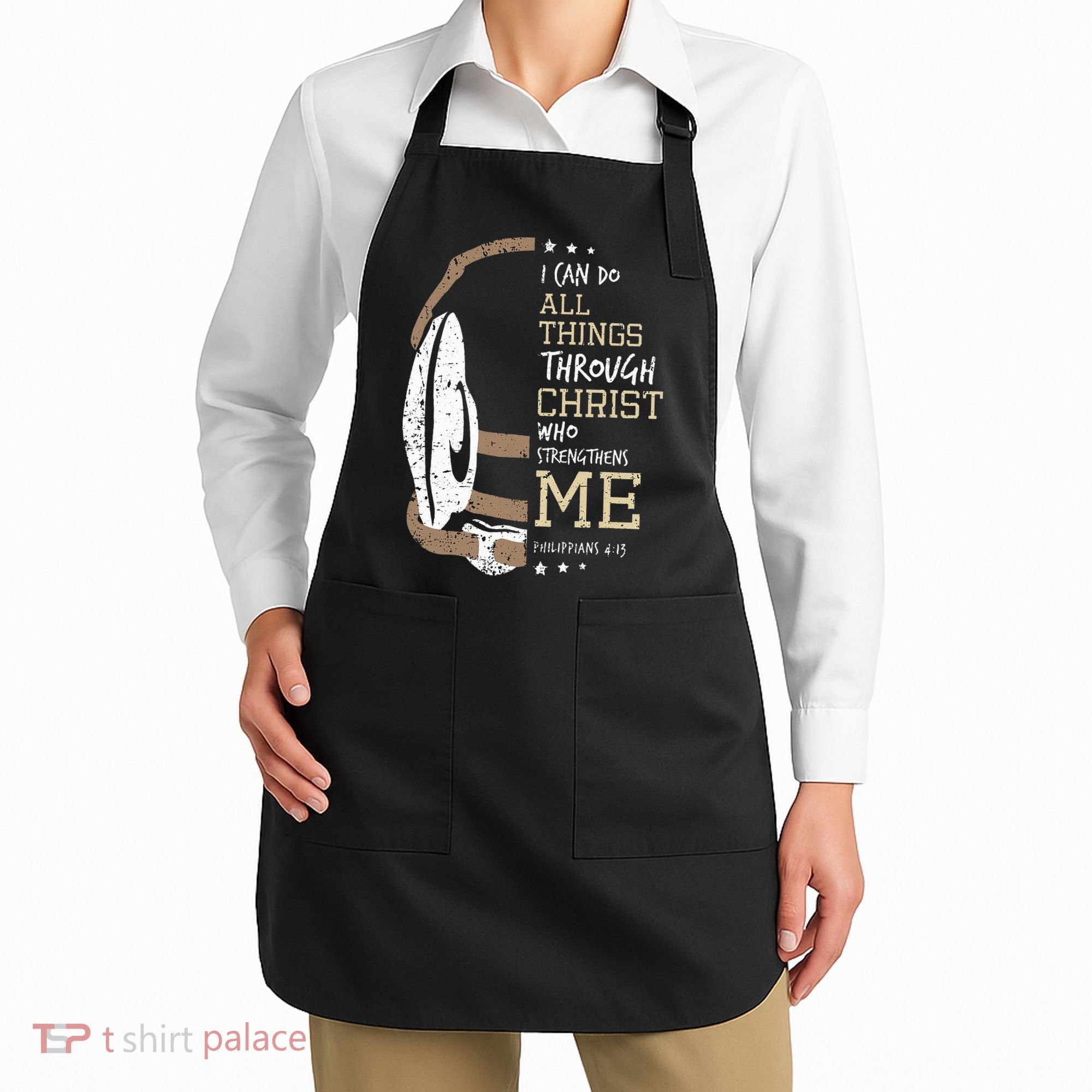 Philippians 4 13 I Can Do All Things Christian Wrestling Apron