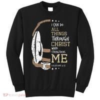 Philippians 4 13 I Can Do All Things Christian Wrestling Sweatshirt thumb 0