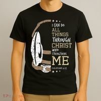 Philippians 4 13 I Can Do All Things Christian Wrestling T-Shirt thumb 3