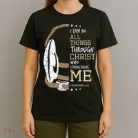 Philippians 4 13 I Can Do All Things Christian Wrestling T-Shirt thumb 4