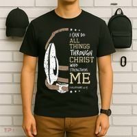 Philippians 4 13 I Can Do All Things Christian Wrestling T-Shirt thumb 6