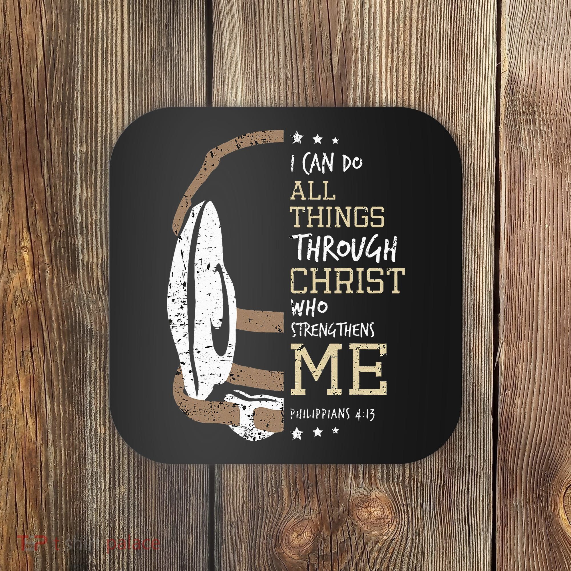 Philippians 4 13 I Can Do All Things Christian Wrestling Coaster