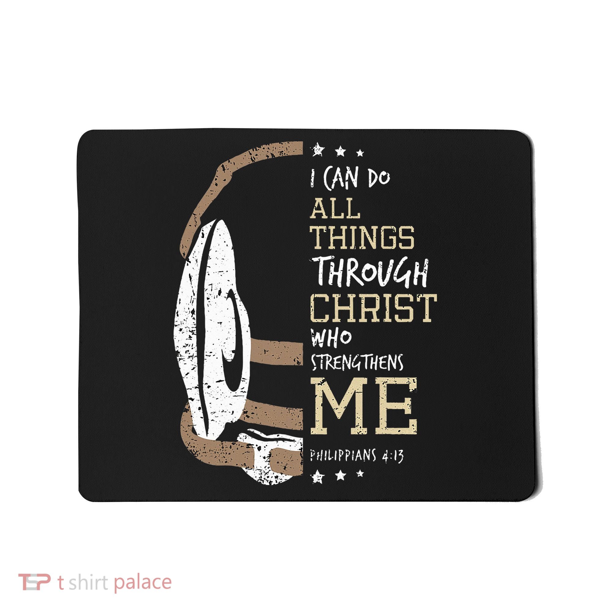 Philippians 4 13 I Can Do All Things Christian Wrestling Mousepad