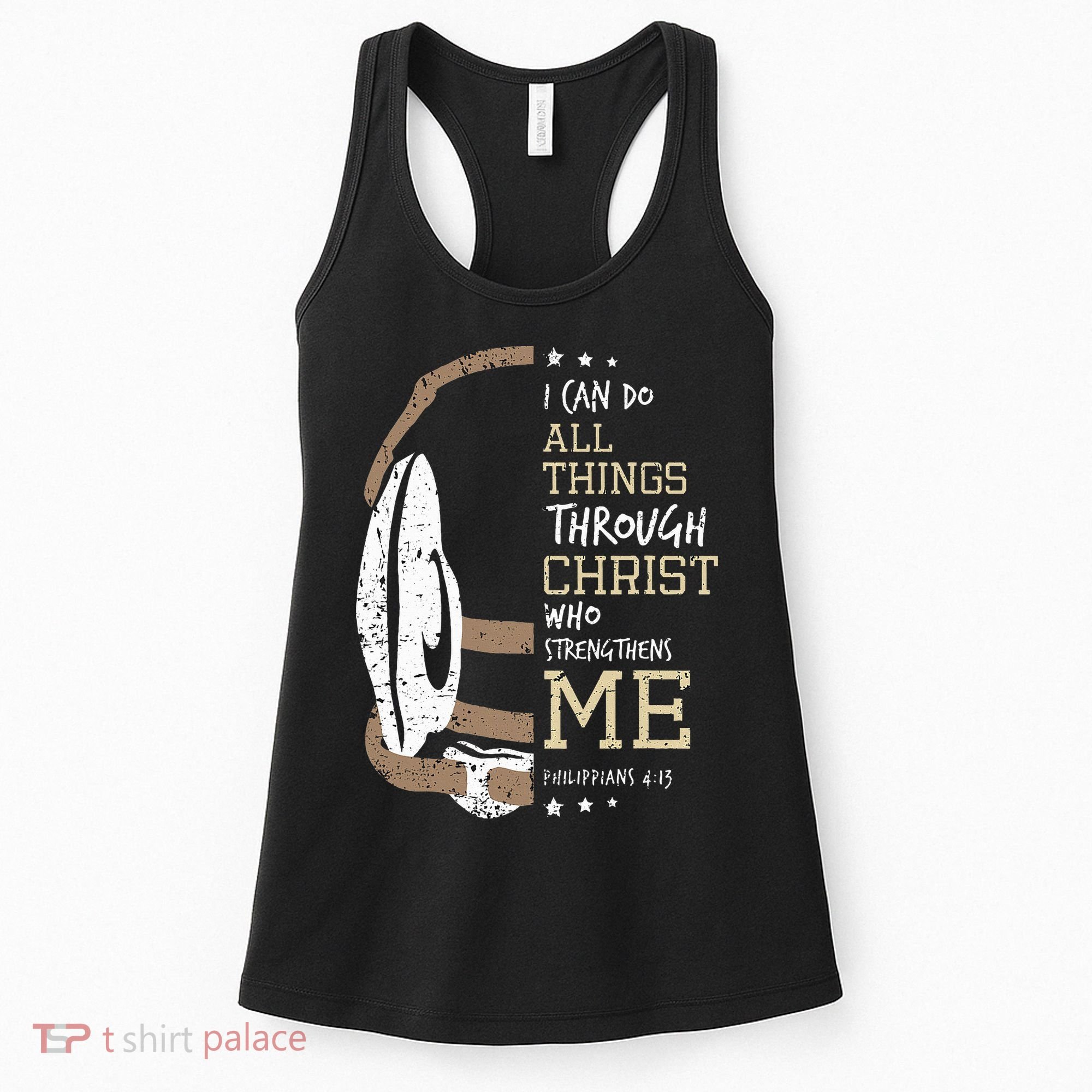 Philippians 4 13 I Can Do All Things Christian Wrestling Women's Tank Top
