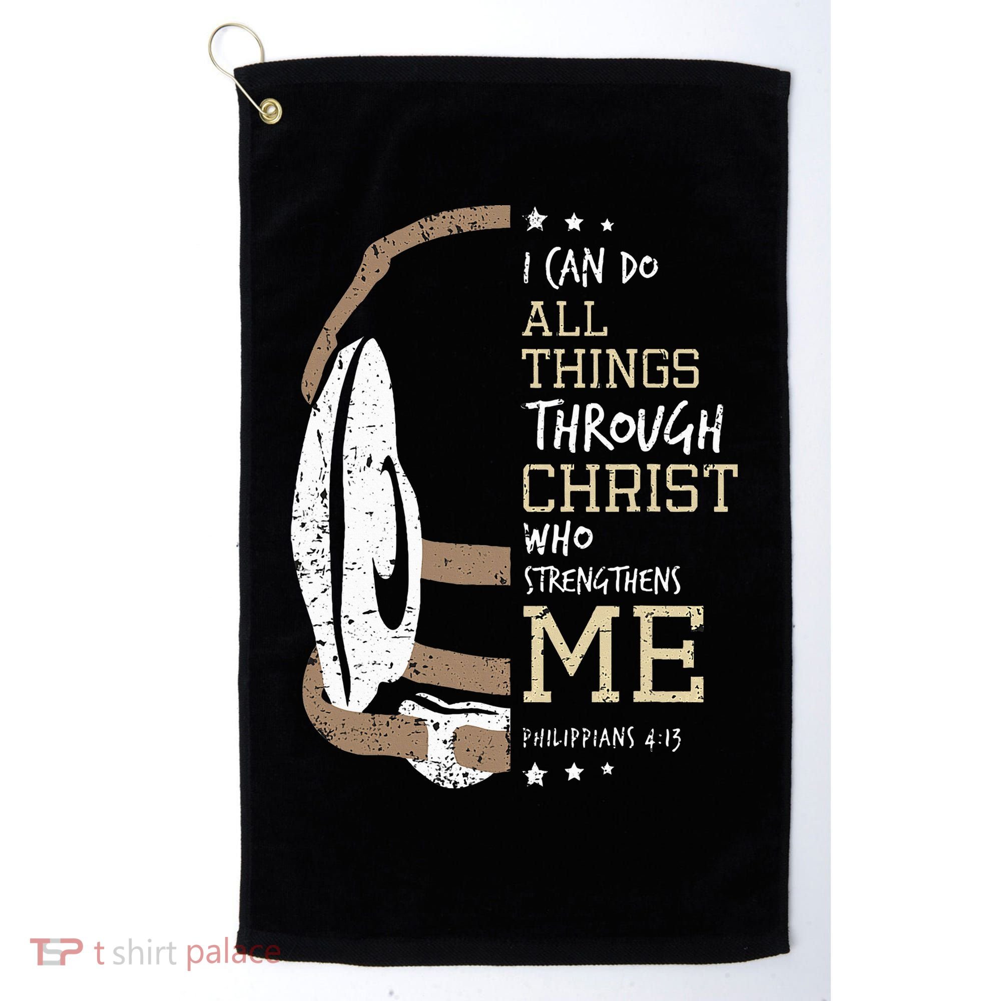 Philippians 4 13 I Can Do All Things Christian Wrestling Golf Towel