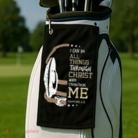 Philippians 4 13 I Can Do All Things Christian Wrestling Golf Towel thumb 2