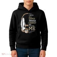 Philippians 4 13 I Can Do All Things Christian Wrestling Kids Hoodie thumb 4
