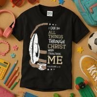 Philippians 4 13 I Can Do All Things Christian Wrestling Kids T-Shirt thumb 3
