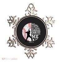 Philippians 4 13 I Can Do All Things Through Christ Who Strengthens Me Baseball Ornament thumb 0