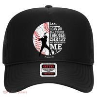 Philippians 4 13 I Can Do All Things Through Christ Who Strengthens Me Baseball Hat thumb 0