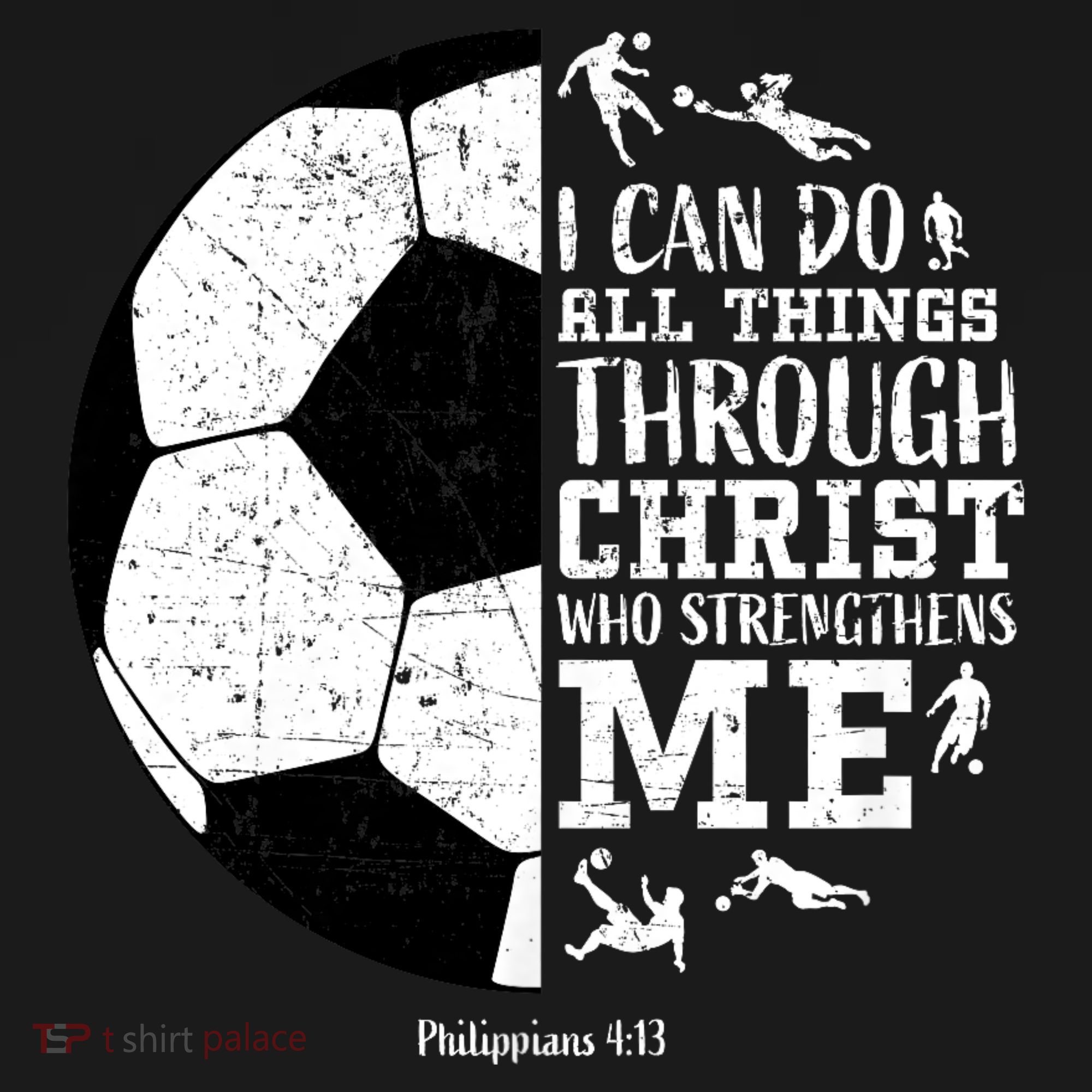 Philippians 4 13 I Can Do All Things Through Christ Who Strengthens Me Soccer Ornament