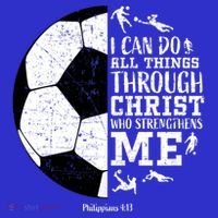 Philippians 4 13 I Can Do All Things Through Christ Who Strengthens Me Soccer Women's Tank Top thumb 5