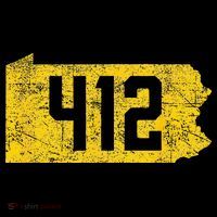 Pittsburgh 412 Area Code Yinzer Retro Souvenir Women's Hoodie thumb 2