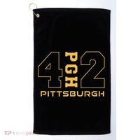Pennsylvania 412 Area Code Burgh Steel City Local Pittsburgh Golf Towel thumb 0