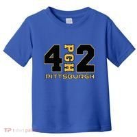 Pennsylvania 412 Area Code Burgh Steel City Local Pittsburgh Toddler T-Shirt thumb 0