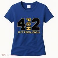 Pennsylvania 412 Area Code Burgh Steel City Local Pittsburgh Women's T-Shirt thumb 0