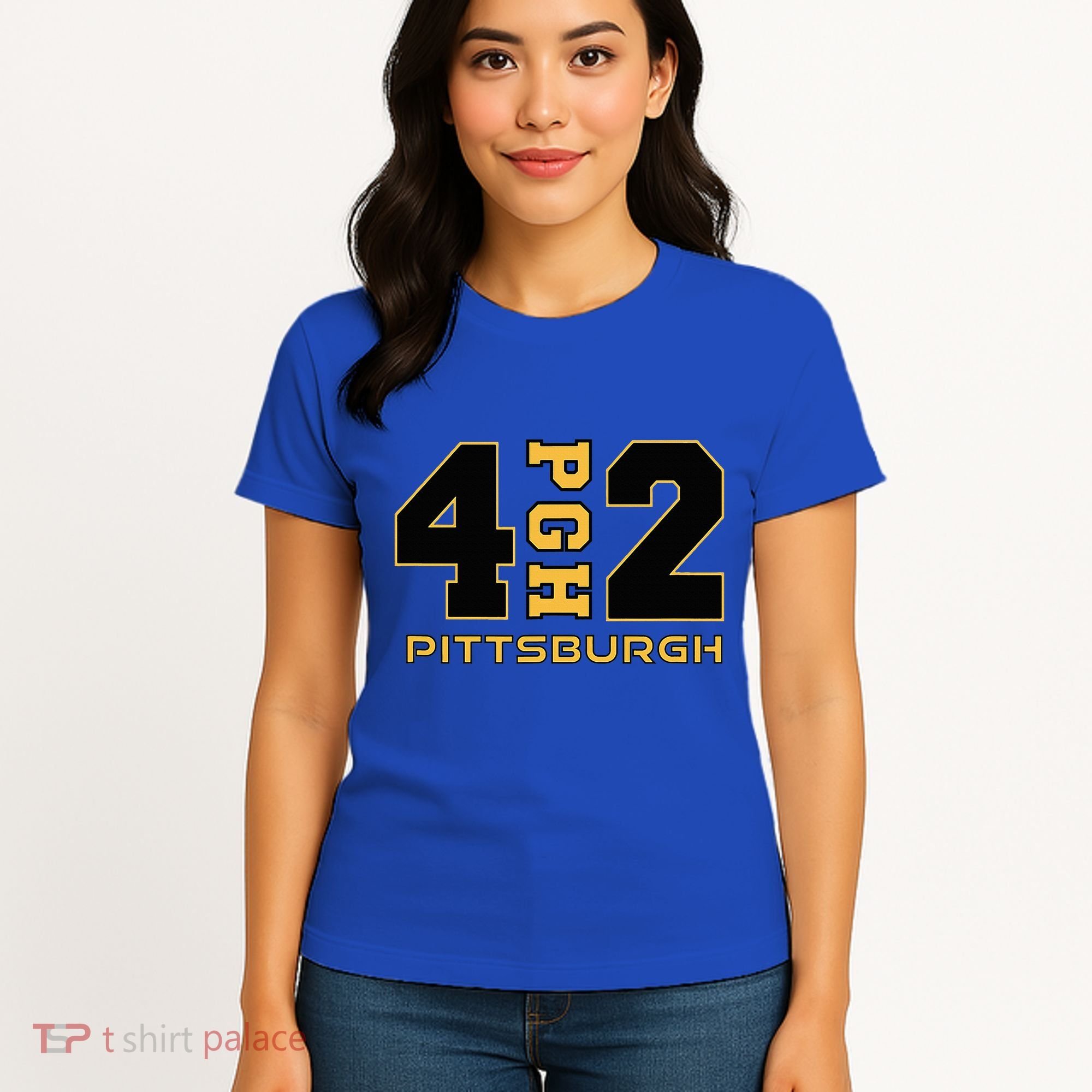 Pennsylvania 412 Area Code Burgh Steel City Local Pittsburgh Women's T-Shirt