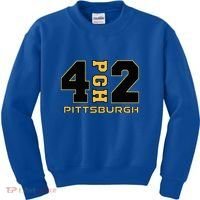 Pennsylvania 412 Area Code Burgh Steel City Local Pittsburgh Kids Sweatshirt thumb 0