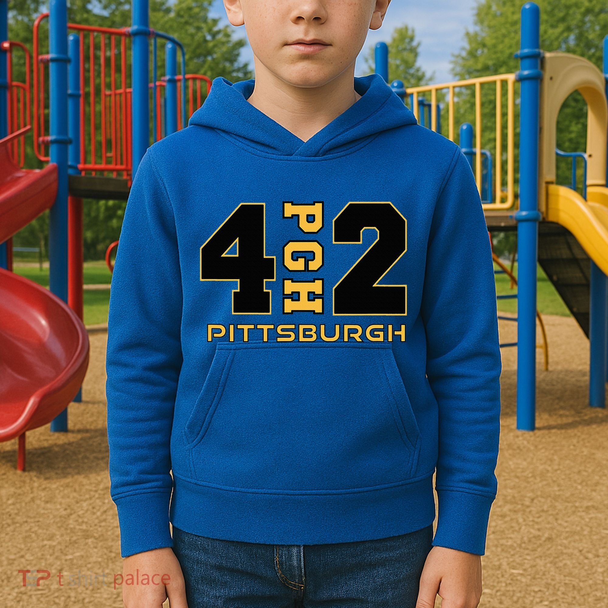 Pennsylvania 412 Area Code Burgh Steel City Local Pittsburgh Kids Hoodie