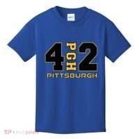 Pennsylvania 412 Area Code Burgh Steel City Local Pittsburgh Kids T-Shirt thumb 0