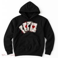 Poker 4 Aces Stud Hands Lucky Souvenir Las Vegas Hoodie thumb 0