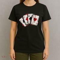 Poker 4 Aces Stud Hands Lucky Souvenir Las Vegas T-Shirt thumb 4