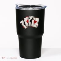 Poker 4 Aces Stud Hands Lucky Souvenir Las Vegas Tumbler thumb 0