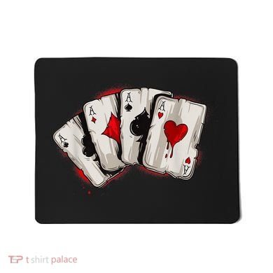 Poker 4 Aces Stud Hands Lucky Souvenir Las Vegas Mousepad