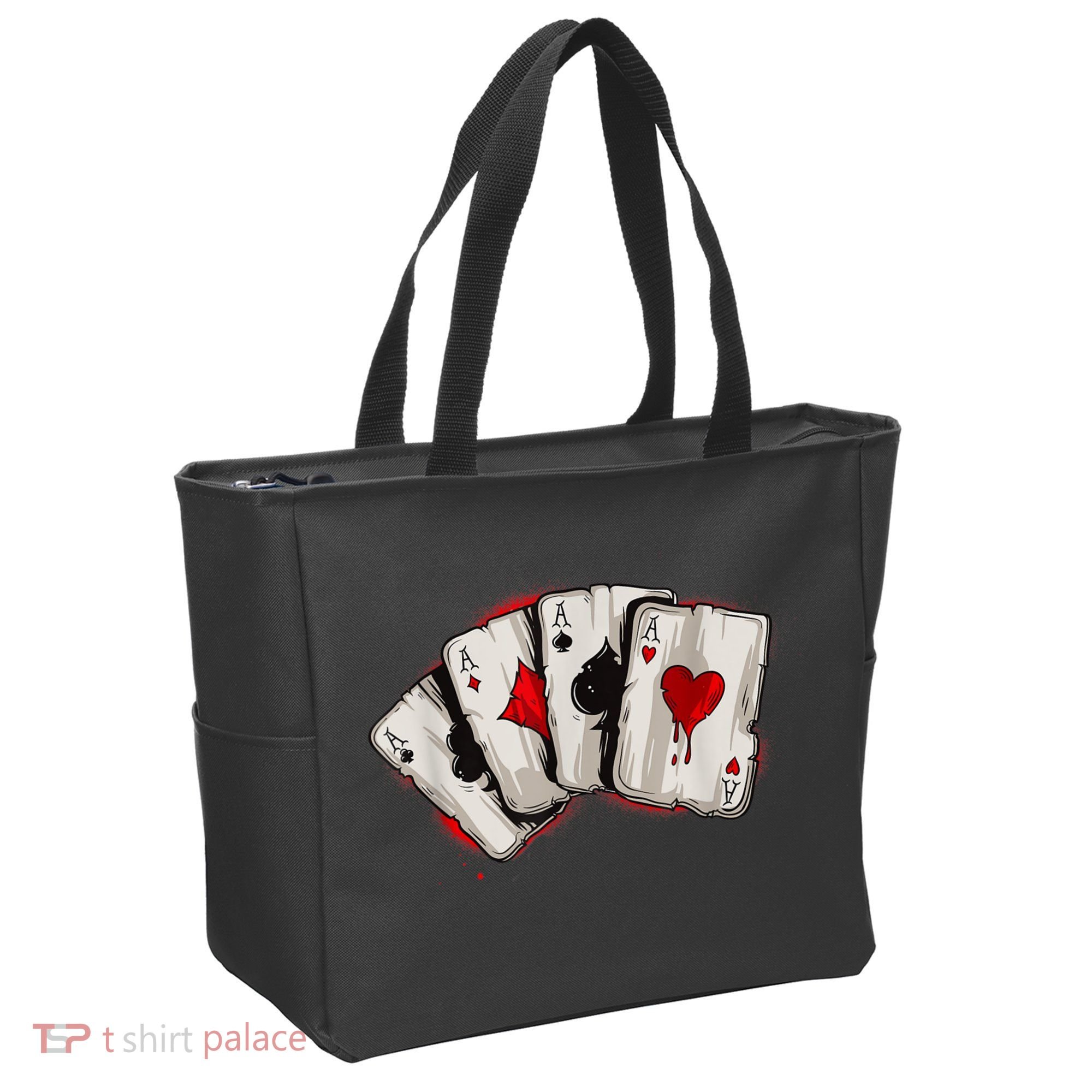 Poker 4 Aces Stud Hands Lucky Souvenir Las Vegas Tote Bag