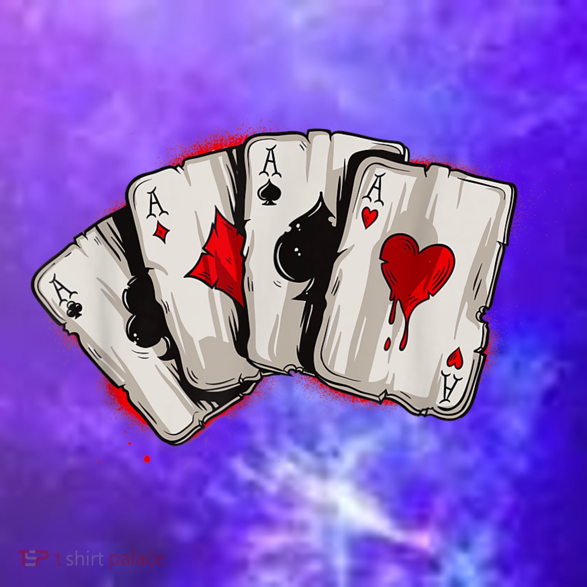 Poker 4 Aces Stud Hands Lucky Souvenir Las Vegas Coaster