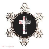 Philippians 413 Baseball Christian Cross Religious Verse Ornament thumb 0