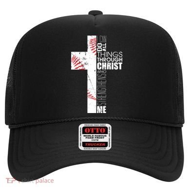 Philippians 413 Baseball Christian Cross Religious Verse Hat