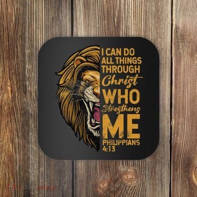 Philippians 413 Bible Quote Scriptures Christian Coaster