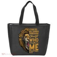 Philippians 413 Bible Quote Scriptures Christian Tote Bag thumb 0
