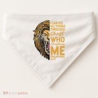 Philippians 413 Bible Quote Scriptures Christian USA-Made Doggie Bandana thumb 0