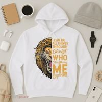 Philippians 413 Bible Quote Scriptures Christian Hoodie thumb 3