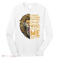 Philippians 413 Bible Quote Scriptures Christian Long Sleeve Shirt thumb 0