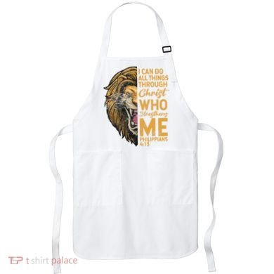 Philippians 413 Bible Quote Scriptures Christian Apron