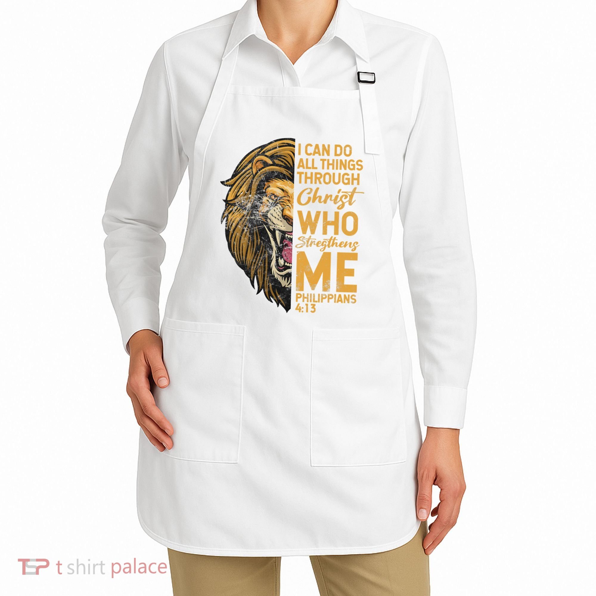 Philippians 413 Bible Quote Scriptures Christian Apron