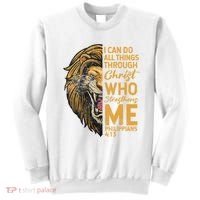 Philippians 413 Bible Quote Scriptures Christian Sweatshirt thumb 0